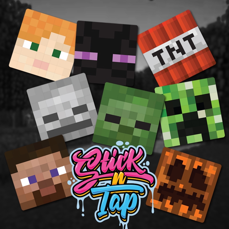 Minecraft Stickers, Waterproof, Vinyl Stickers Shopee Philippines