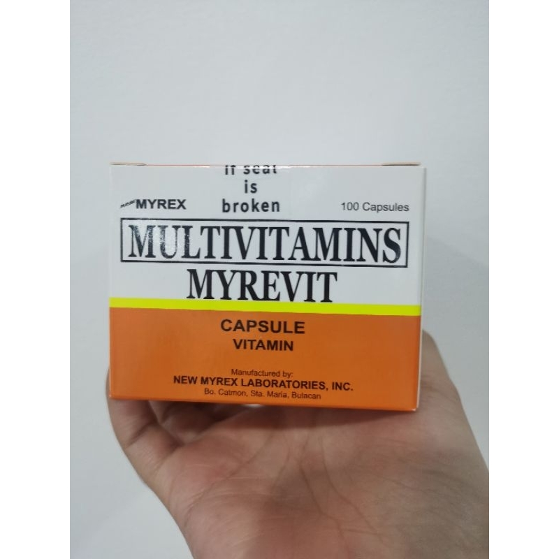 Myrevit Multivitamins Capsule 100 capsules Shopee Philippines