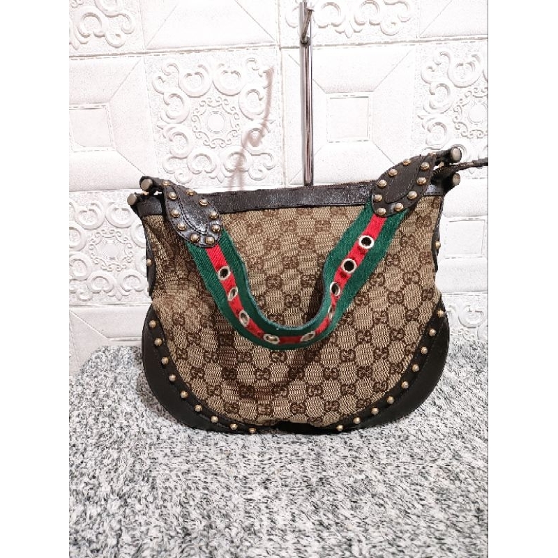 Gucci cherry pelham studded hobo bag (Ukay preloved) | Shopee Philippines