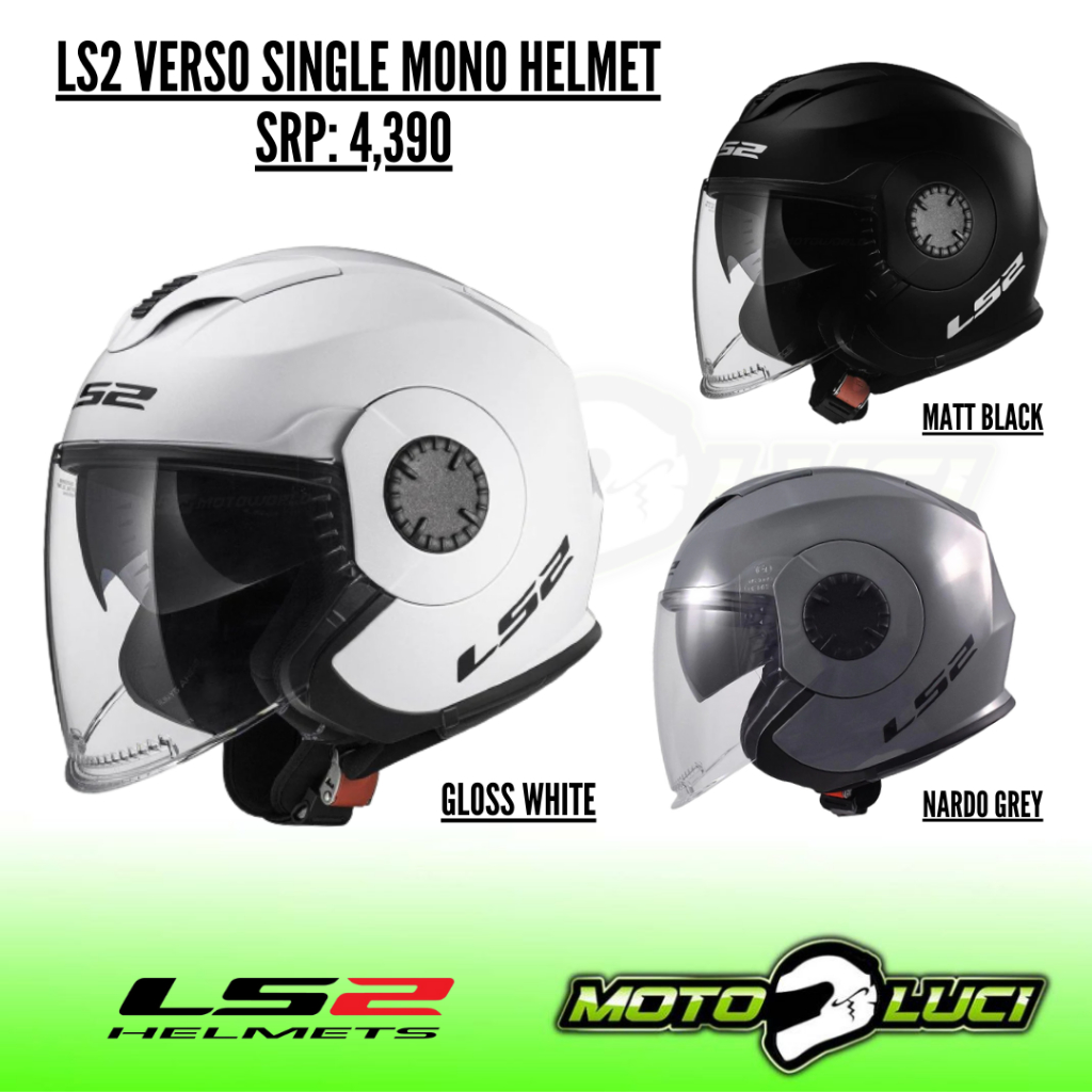 LS2 VERSO SINGLE MONO HELMET | Shopee Philippines