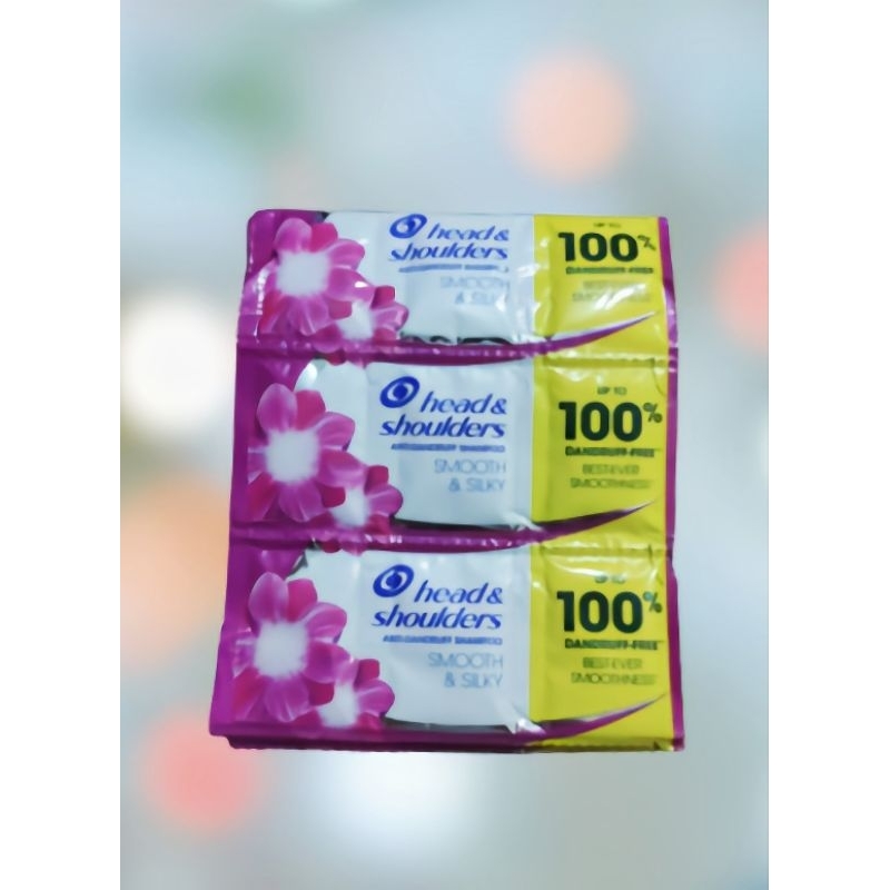 HEAD & SHOULDERS PINK SHAMPOO ANTI DANDRUFF SMOOTH & SILKY 12ML