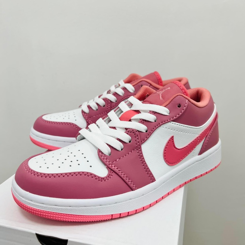 Low cut casual basketball shoes 'Desert Berry' JORDAN 1 LOW (HIGHEST