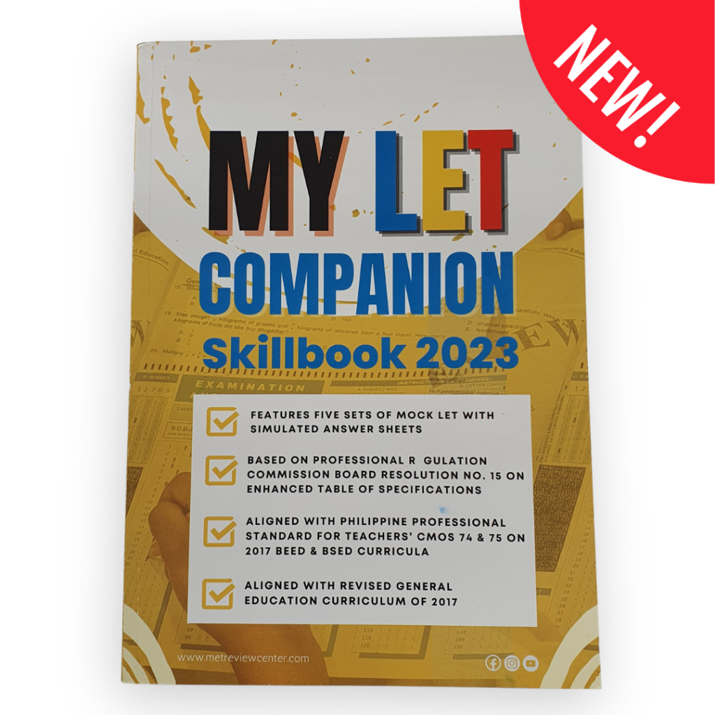 MET LET Skill Kit 2023 ( LET Reviewer, New Curriculum Question, Gen Ed ...