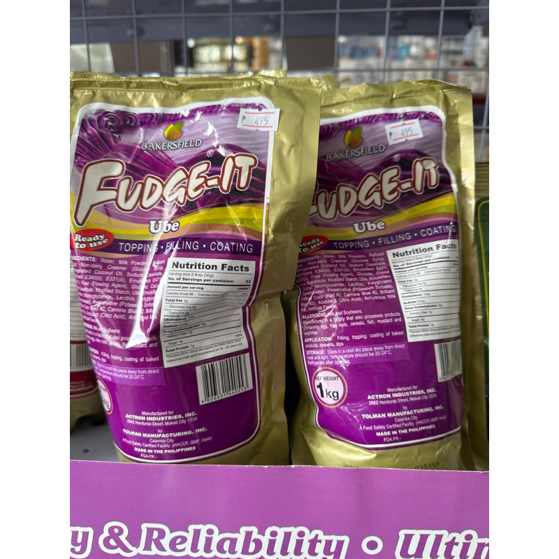 Bakersfield Ube Fudgeit 1kg Shopee Philippines