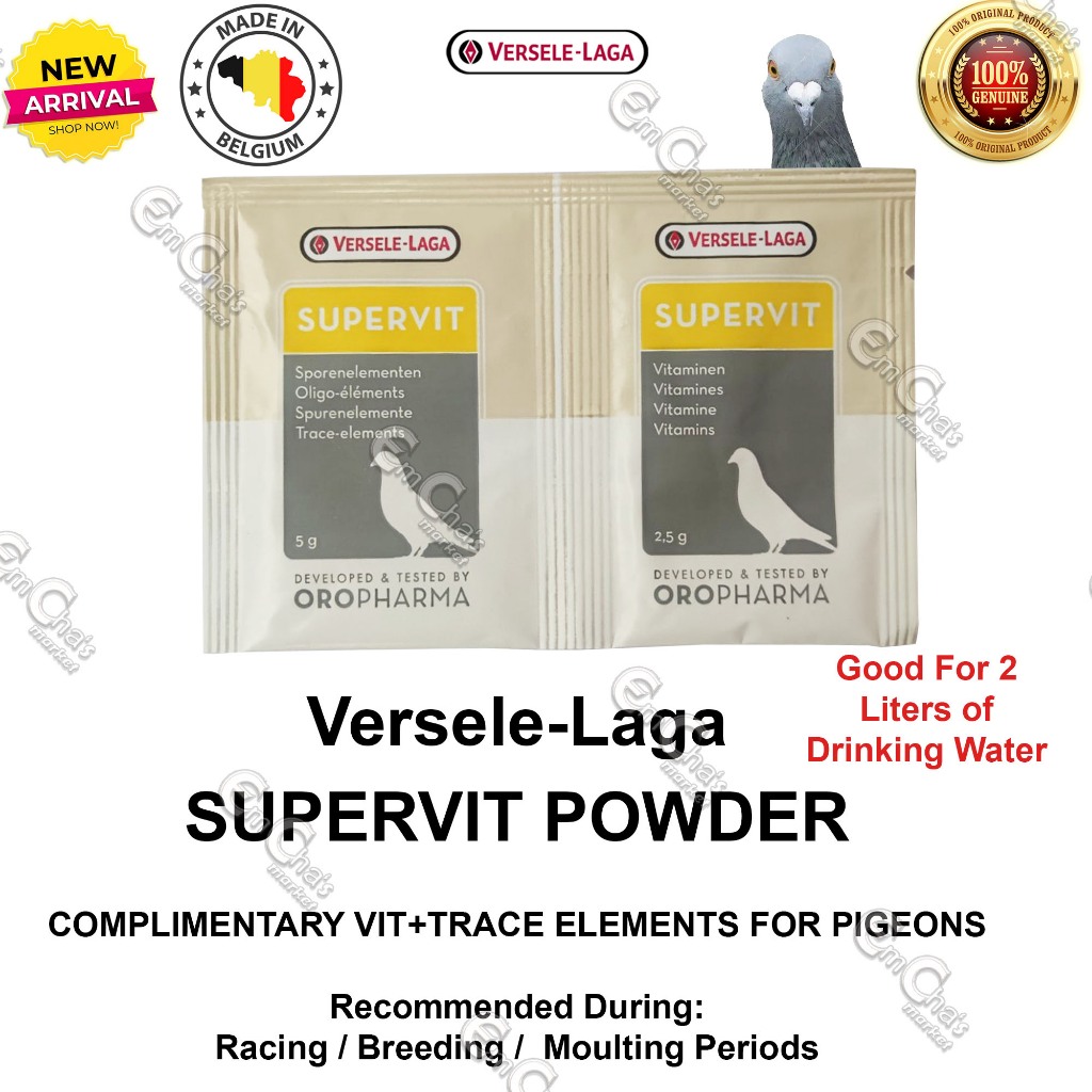 VerseleLaga Oropharma Supervit 1x Double Sachet (brd) Pigeon Vitamins for Racing Breeding