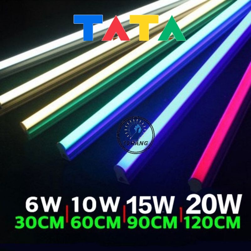 Tata Lampu Tl Neon T5 Led 6w 30cm 10w 60cm 15w 90cm 20w 120cm Tube