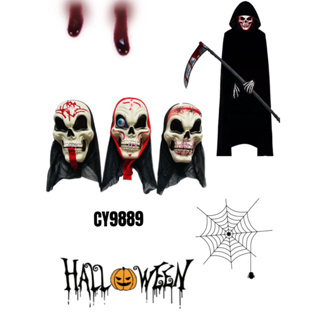 Halloween Mask Realistic Movie Scream Scary Face Creepy Ghost Mask Stick  Tongue Out Funny Scary Cosplay Costume Mask Party Props - AliExpress