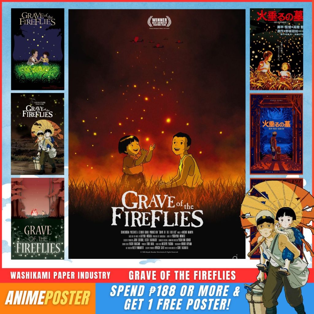 Grave of The Fireflies A4 Posters Official Anime Posters / Sticker