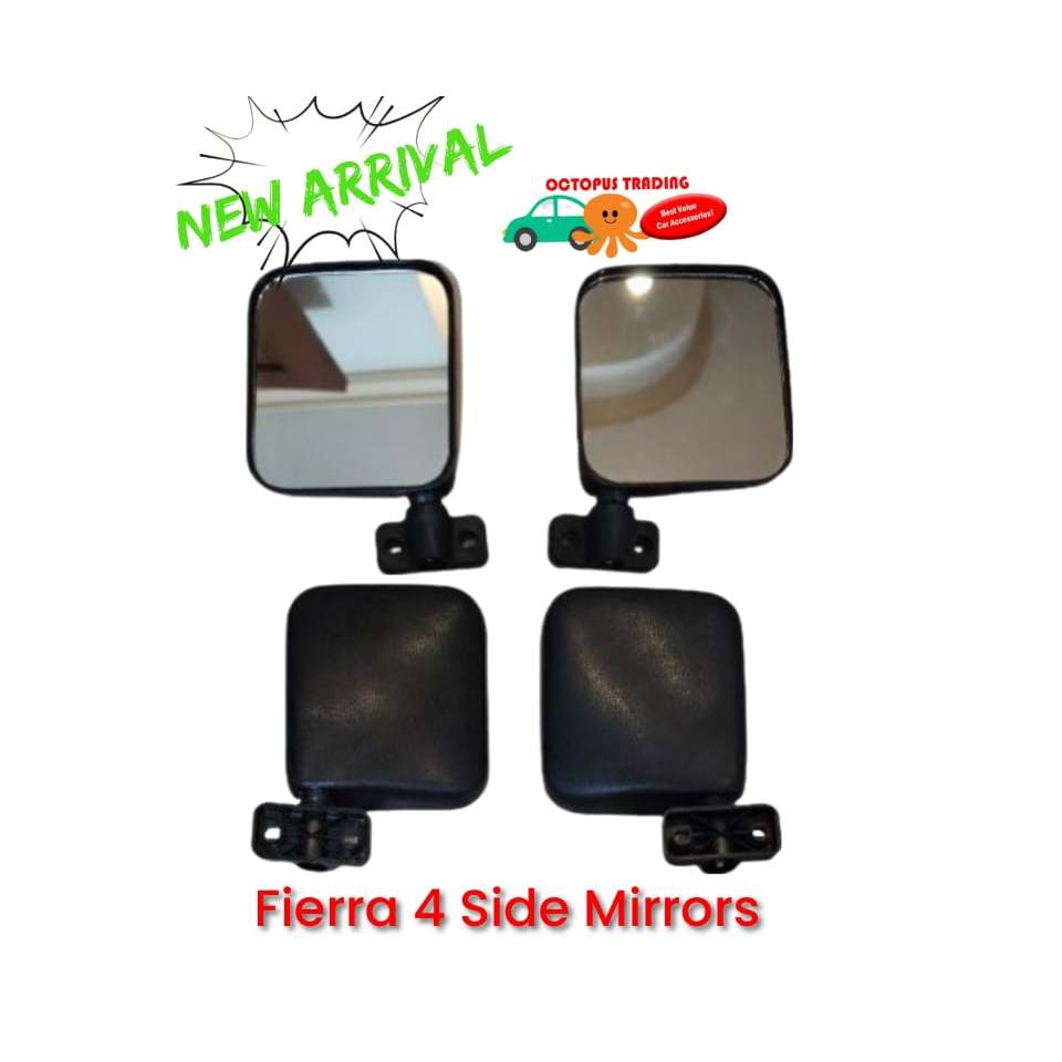 Universal side mirrors (1 pair or 2 pcs) for Fierra 4 and Asian utility vehicles Made in Taiwan