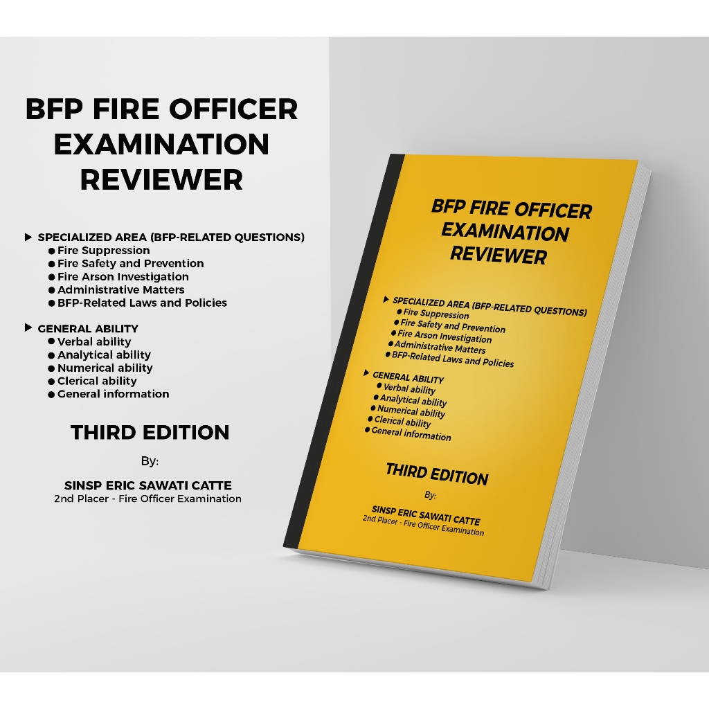 FIRE OFFICER EXAM REVIEWER (2024 Edition) Shopee Philippines