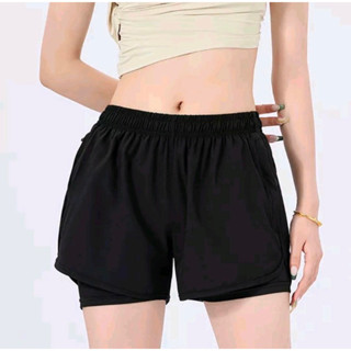 women dryfit workout shorts with inner tights premium quality running  tennis gym short for ladies