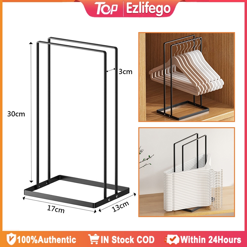 30cm Hanger Organizer Rack Portable Metal Hanger Stacker Rack for ...