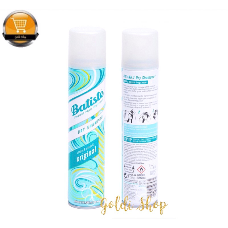 Batiste Original Clean And Classic Dry Shampoo 200ml Shopee Philippines 7107