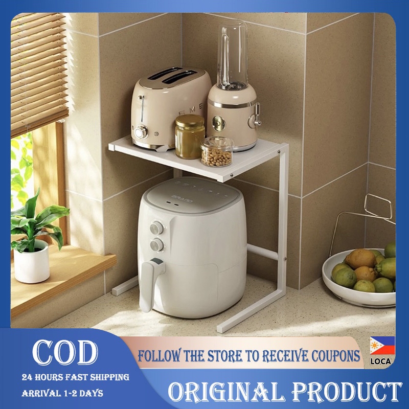 Countertop Storage Rack Shelf Kitchen Rice Cooker Air Fryer Rack ...