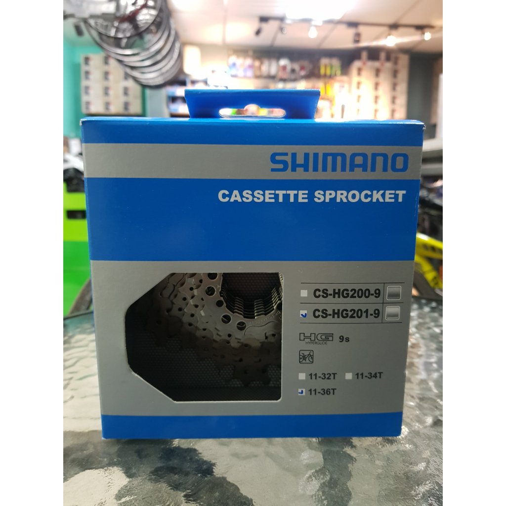 SHIMANO CASSETTE SPROCKET ALTUS CS-HG201-9 HYPERGLIDE 9S 11-36T