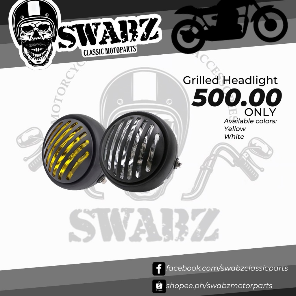 Grilled Headlight yellow and white lens Shopee Philippines