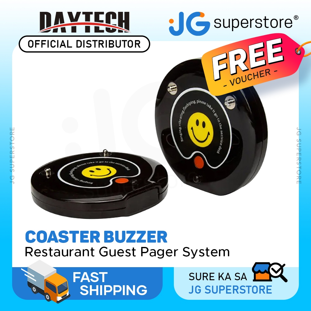 DAYTECH Coaster Buzzer Restaurant Guest Pager Calling System 120m Long