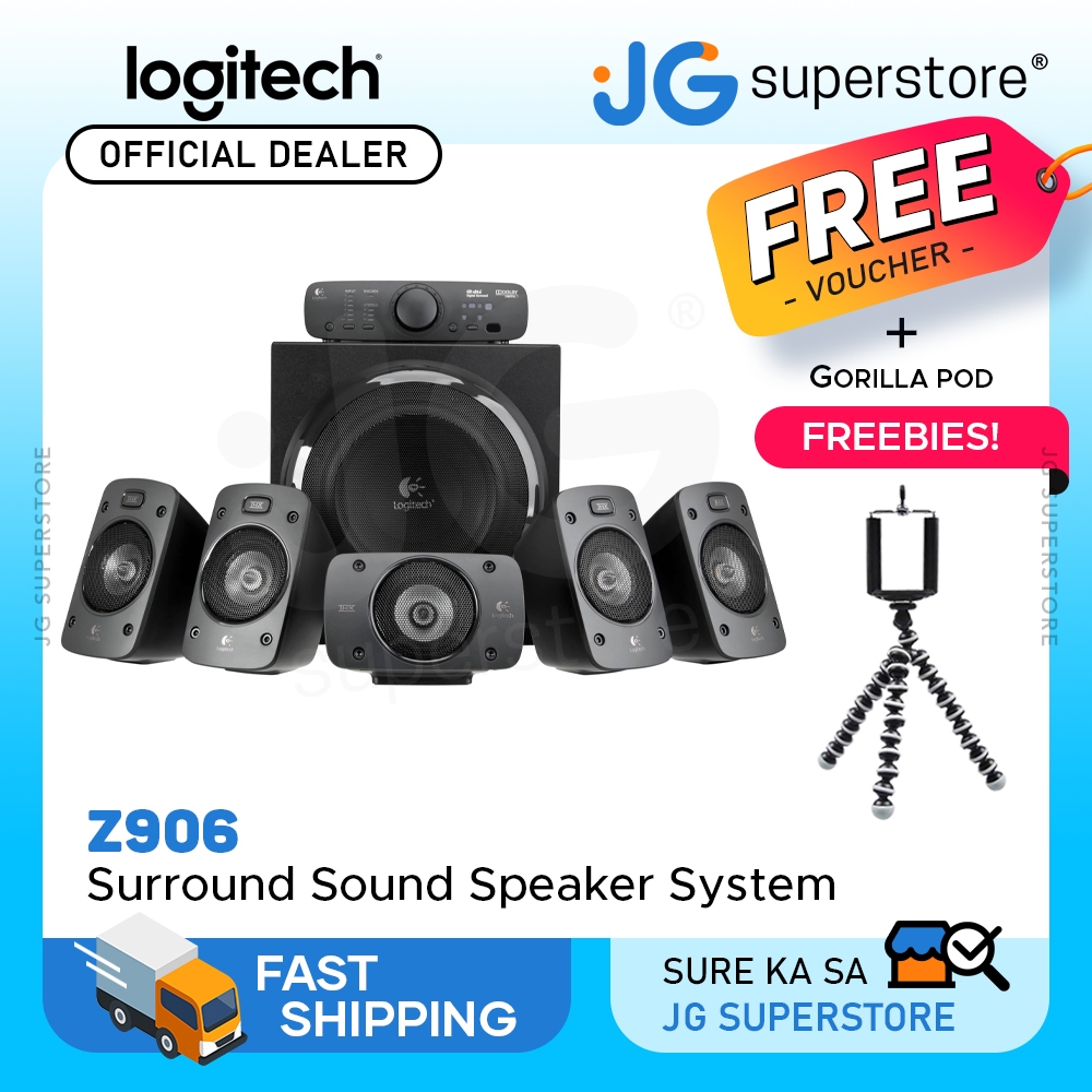 Logitech Z906 5.1 Surround Sound Speaker System w/ Subwoofer, THX Dolby for Gaming and Home