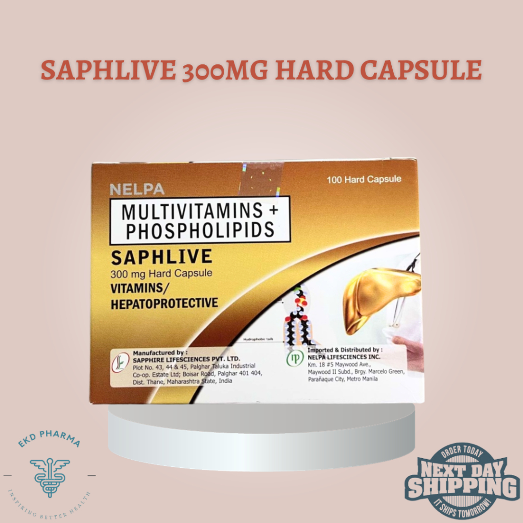 Saphlive Multivitamins + Phospholipids 300mg Hard Capsule l 1 Box (100