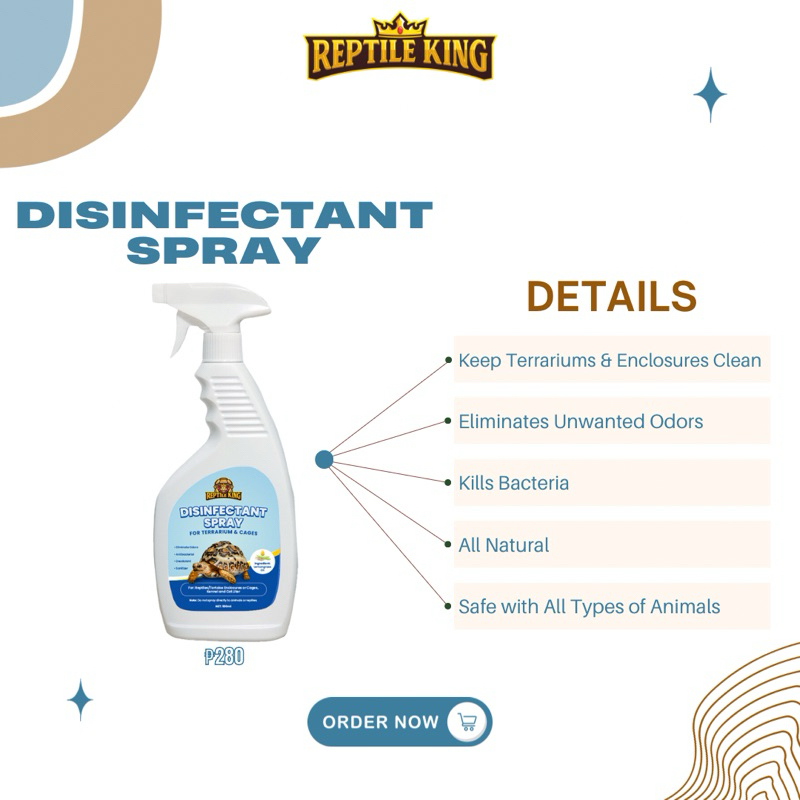 Reptile disinfectant spray sales