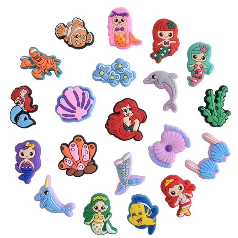 Mermaid disney jibbitz for crocs Shopee Philippines