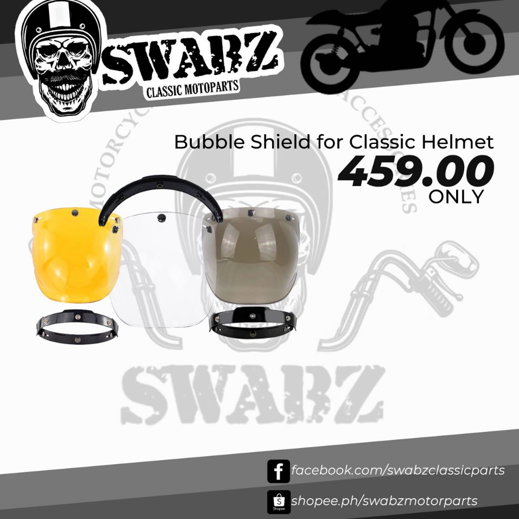 Bubble shield for classic helmet | Shopee Philippines