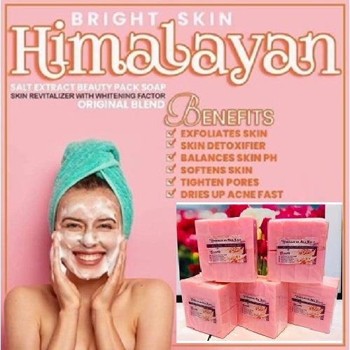The Original Essential PINK HIMALAYAN SALT SOAP Face and Body Shopee
