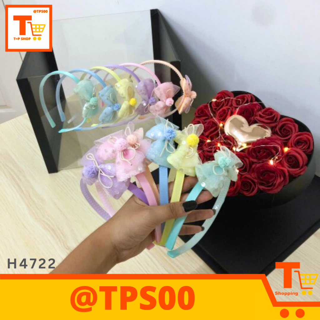 COLORFUL HAIR BAND WITH RIBBONETTE DESIGN FOR KIDS (H4722) | Shopee ...