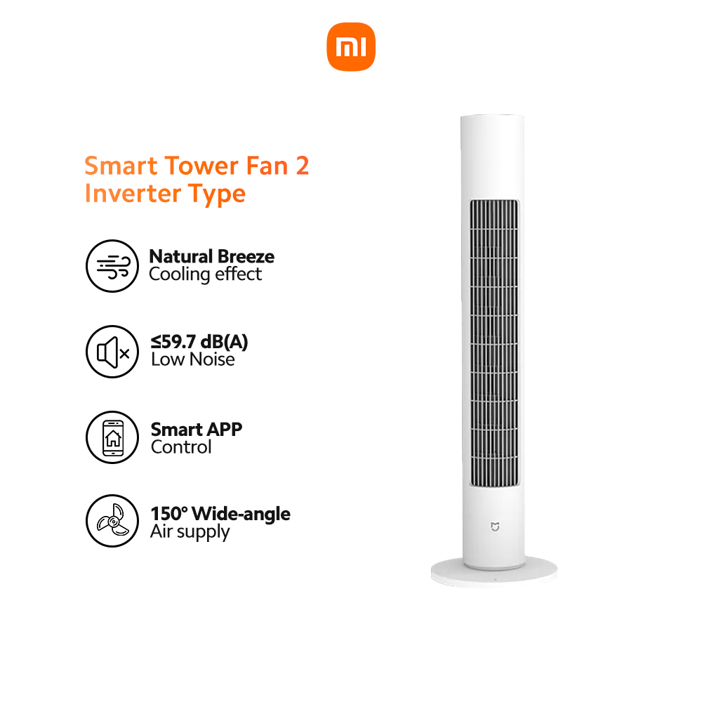 Xiaomi Mijia Smart DC Inverter Tower Fan 2 Air Cooler | Shopee Philippines