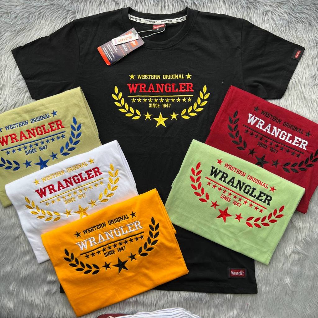 036. NEW ARRIVAL WRANG_LER cotton EMBROIDERY OVERRUNS menscut unisex ...