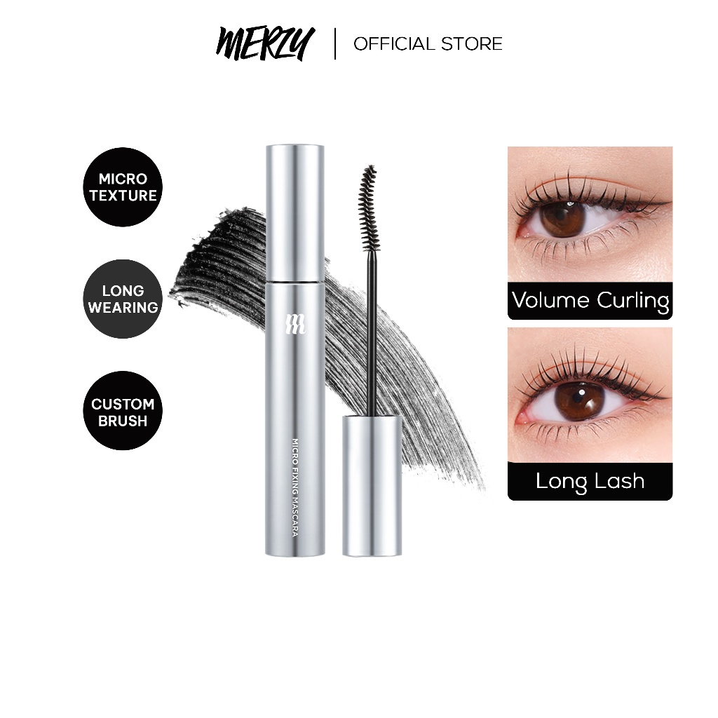 Merzy Micro Fixing Mascara [lengthening, volumizing, waterproof, long ...