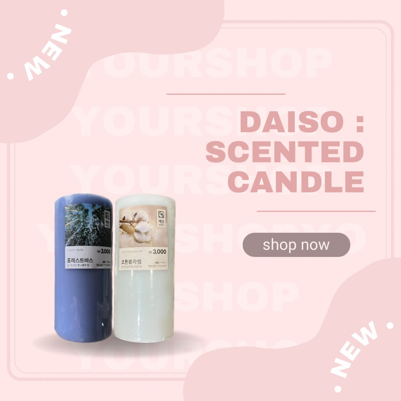 Daiso Korea Scented Candle Shopee Philippines