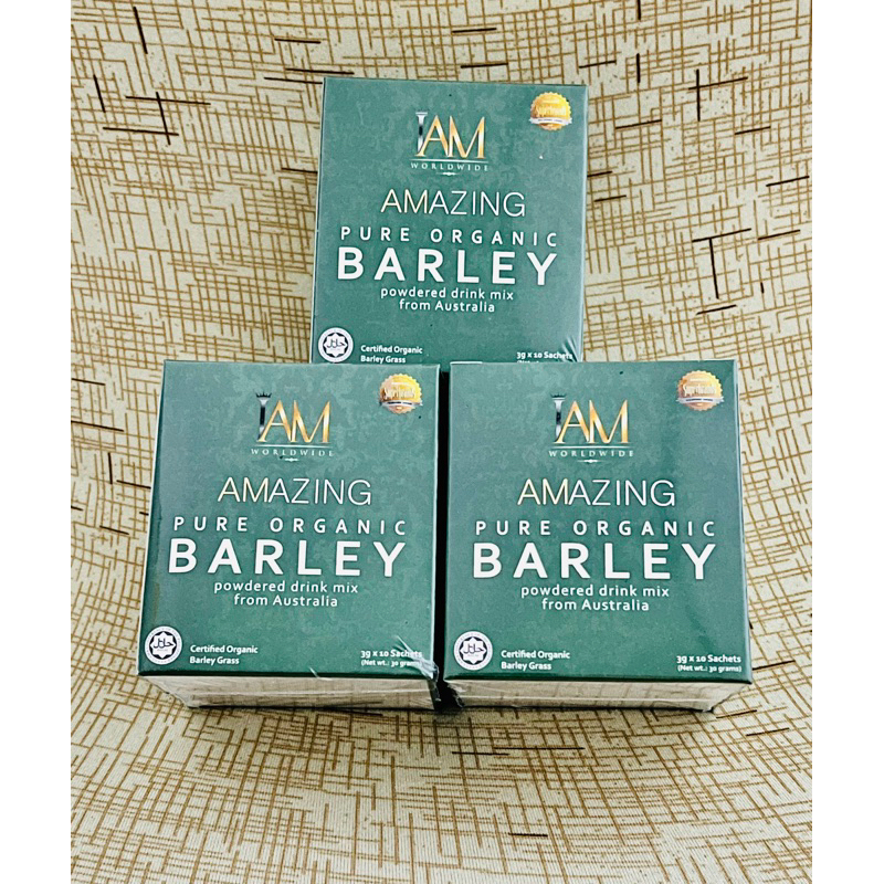 3 Boxes IAM Amazing Pure Organic Barley Powdered Drink Shopee Philippines