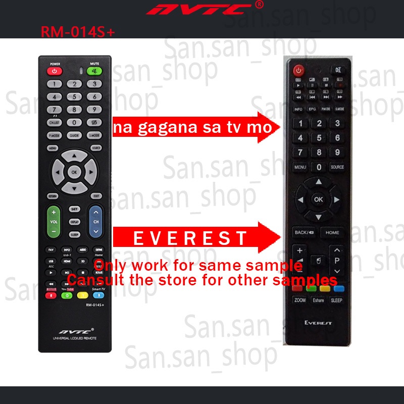 Universal remote control for everest smart tv remote,universal na