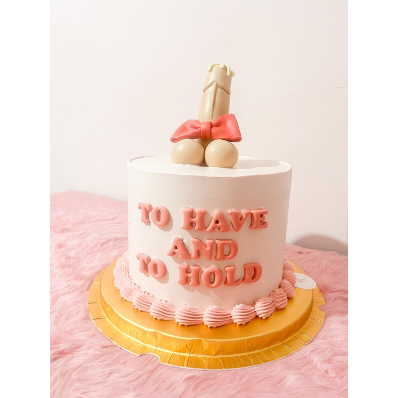 NAUGHTY BRIDAL SHOWER kinky male p*nis edible fondant cake topper decor