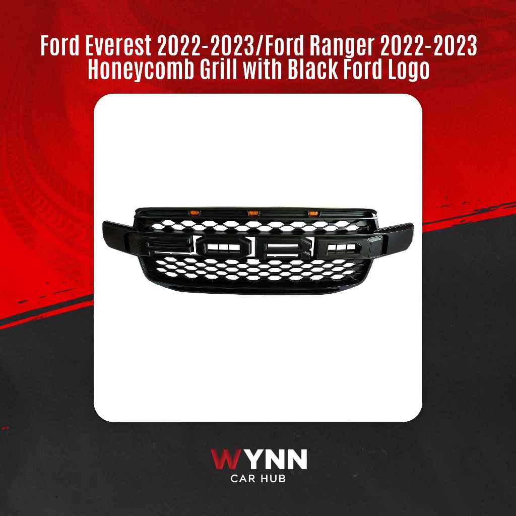 Ford Everest 2022-2023 / Ford Ranger 2022-2023 Honeycomb Grill with ...