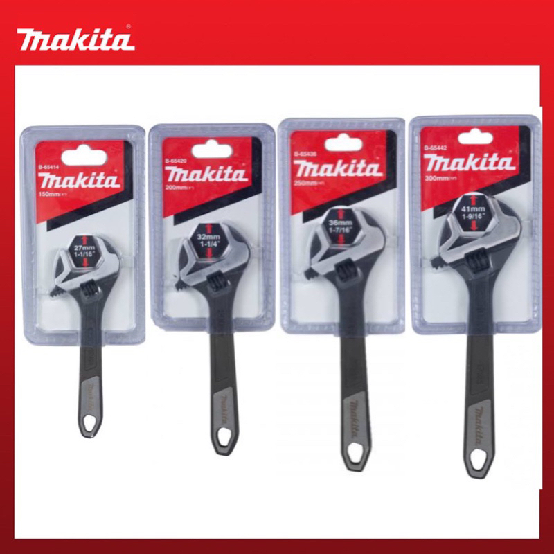 Makita Adjustable Wrench (6in, B65414) (8in, B65420) (10in, B65436