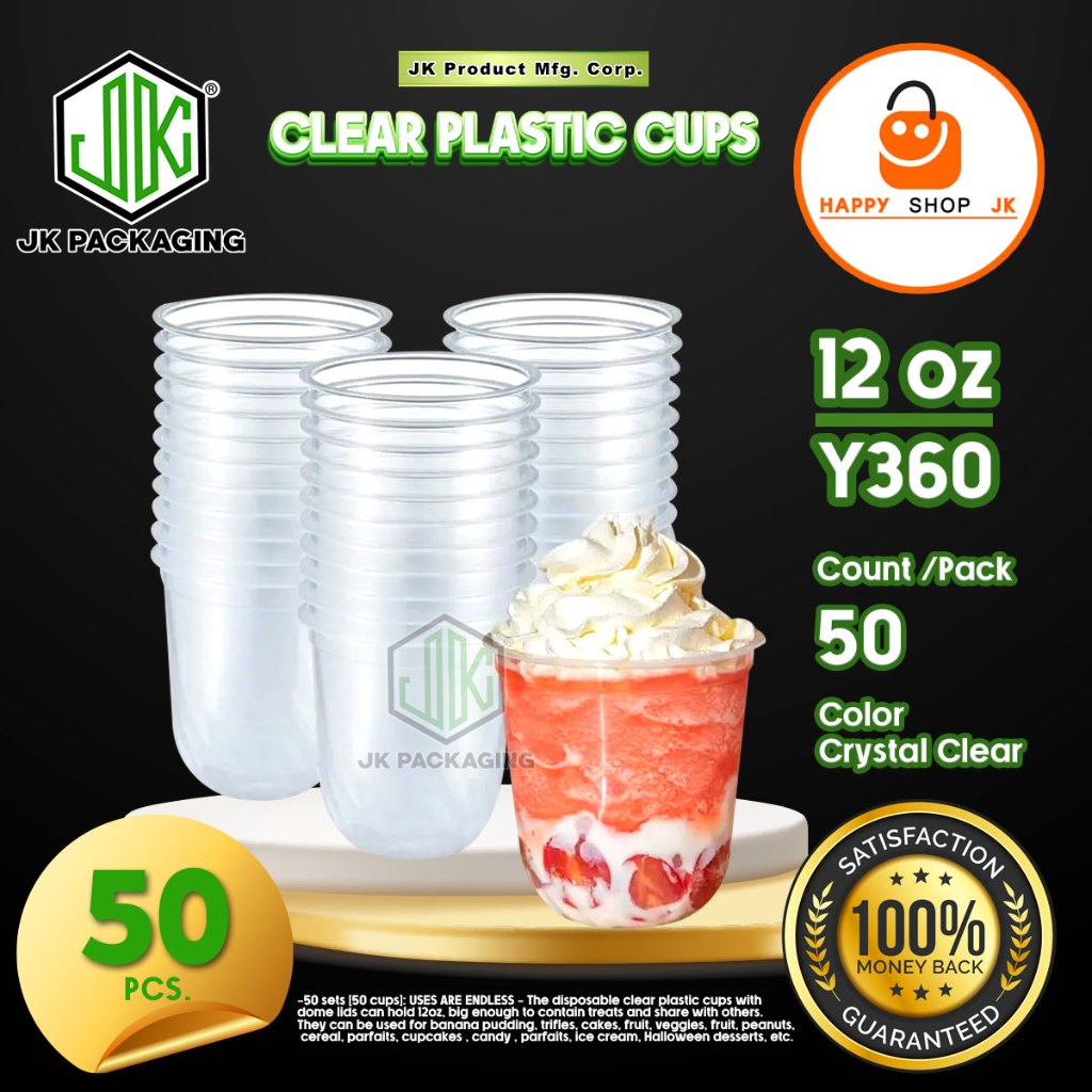 100 Pcs Plastic U Cup 】 95 Mm Disposable Plastic Cupsmilk Tea Cupsjuice Cups Boba Milk Tea 0017