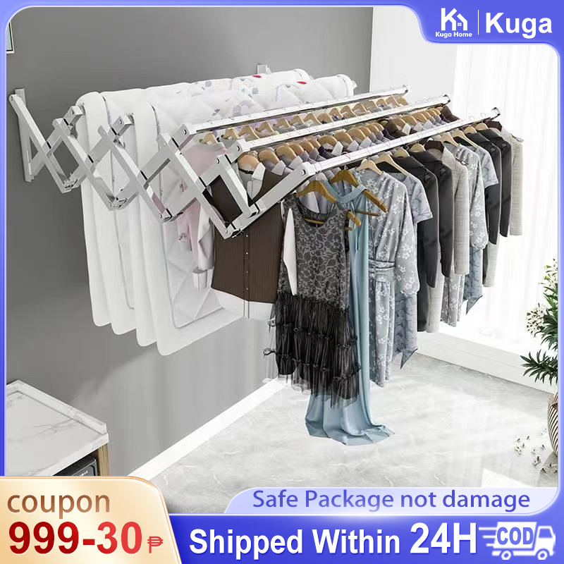 3 4 5 bar sampayan foldable stainless foldable wall mounted clothes