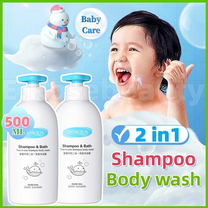 500ML Baby Shampoo Head To Toe Wash Body Wash & Hair Wash Milk 2in1 ...