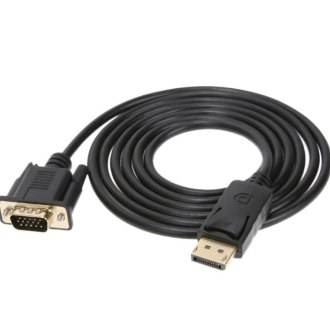 thumbnail image 2 of DisplayPort Male To VGA Female Adapter Cable – 15cm – For PC/Laptop FHD 2 of 5