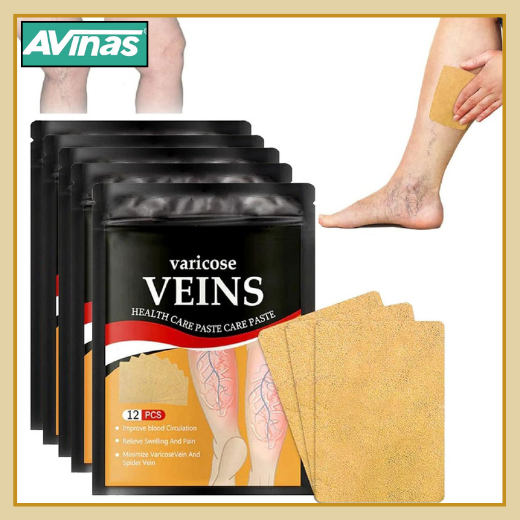 12PCS/Pack Varicose Veins Patch Varicos Vein Treatment (Treatment of