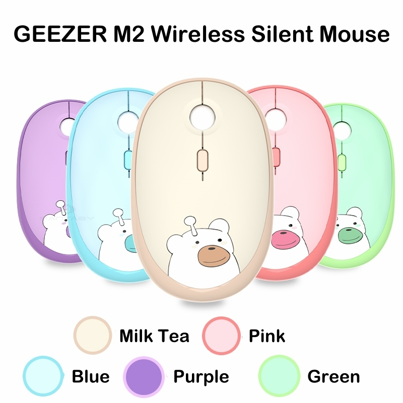 MOFII GEEZER M2 Original Bear Illustration Wireless Mouse Super Cute ...