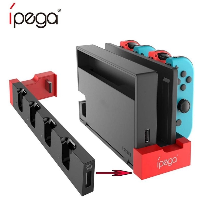 Ipega Charging Dock for Nintendo Switch Joy Cons 4slot (Pre Loved