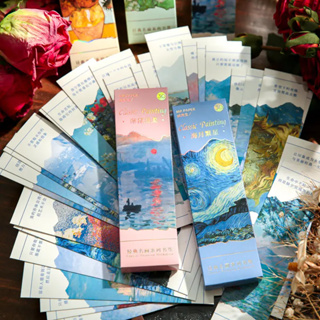 30Pcs Vintage Paper Bookmarks, Butterfly Flower Themed Book Marks