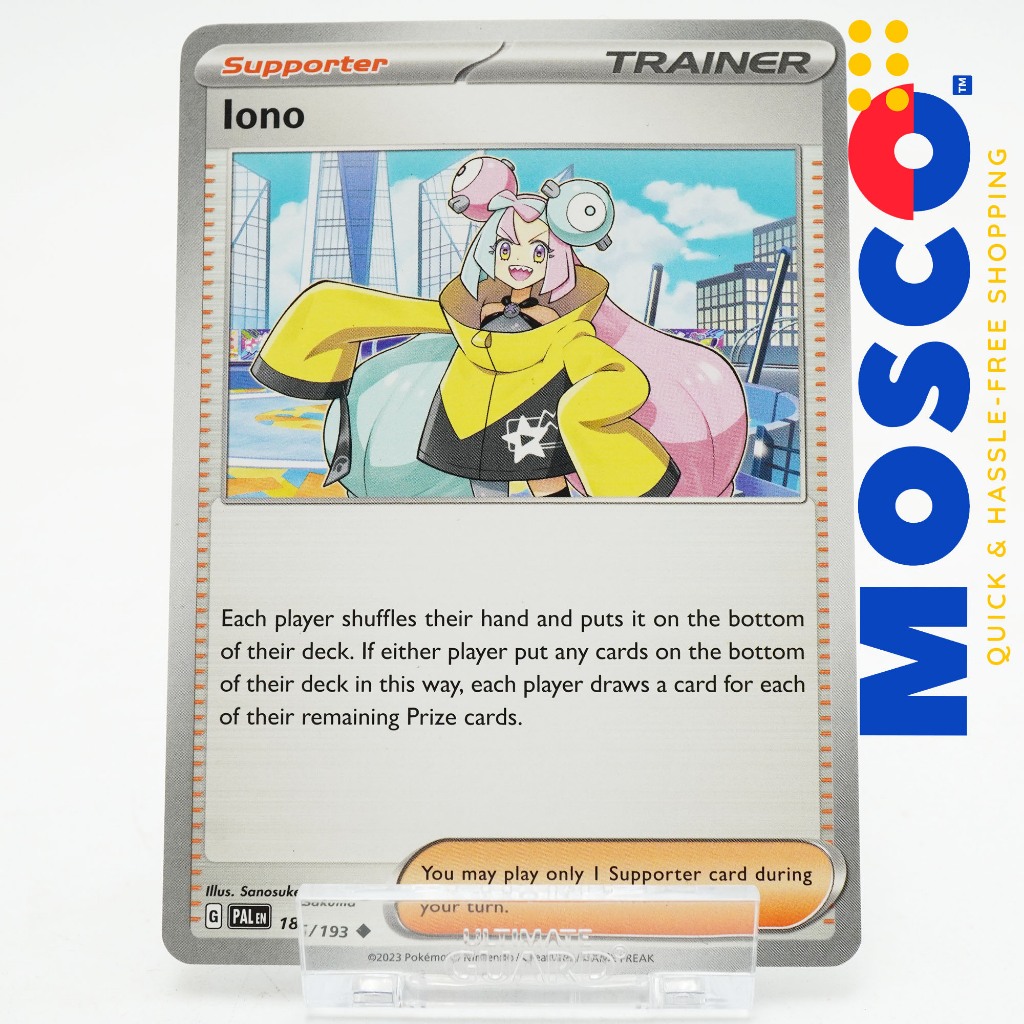 Iono 185193 Uncommon Supporter Cards Pokemon Tcg Singles