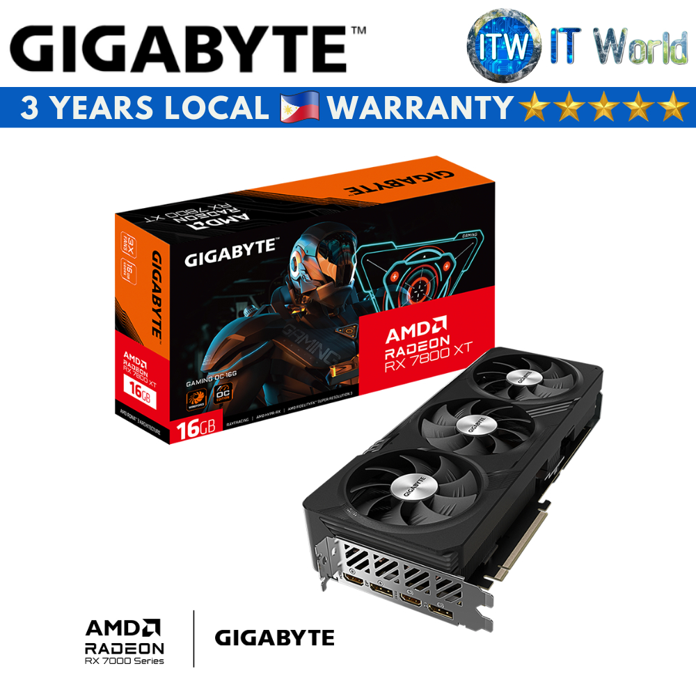 GIGABYTE Radeon RX 7800XT GAMING OC 16GB GDDR6 PCI Express 4.0 Graphics  Card Black GV-R78XTGAMING OC-16GD - Best Buy