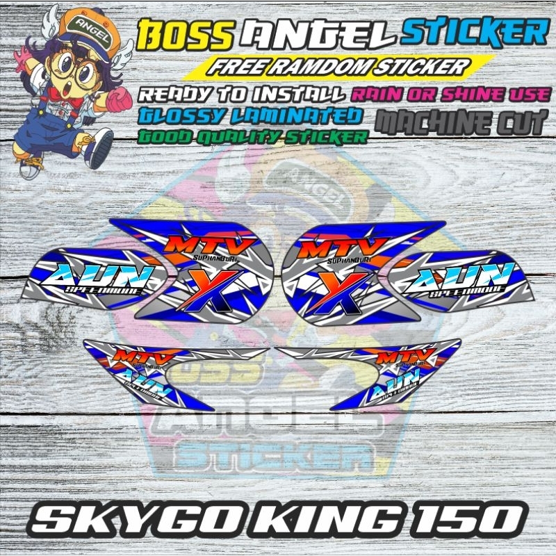 Skygo King 150 MTV X AUN Decals | Shopee Philippines