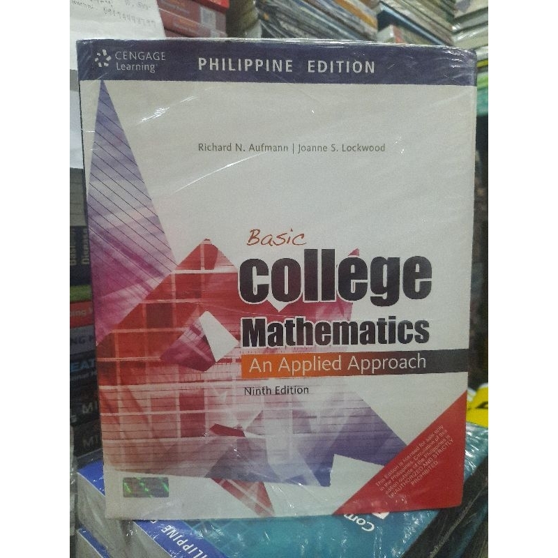 BasicCollege Mathematics An Applied Approach 9th ed by Aufmann | Shopee ...