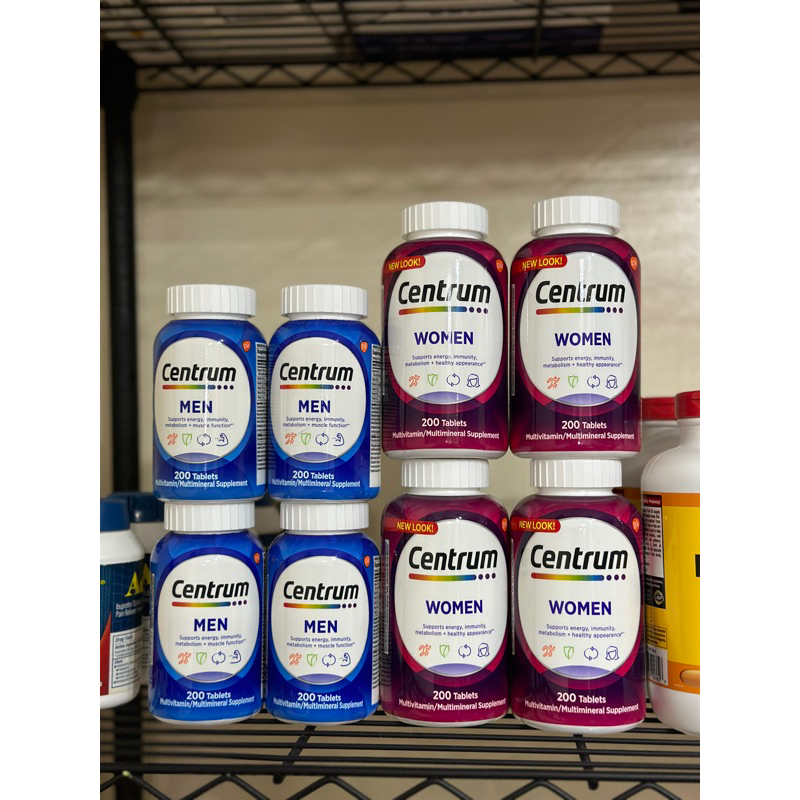 CENTRUM MULTIVITAMINS AND MULTIMINERAL 200 Tablets | Shopee Philippines